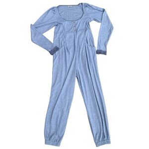 JUMPER JUMPSUIT BY ITIMATELY LONG SLEEVE SCOOP NECK SOFT COTTON BLEND XS